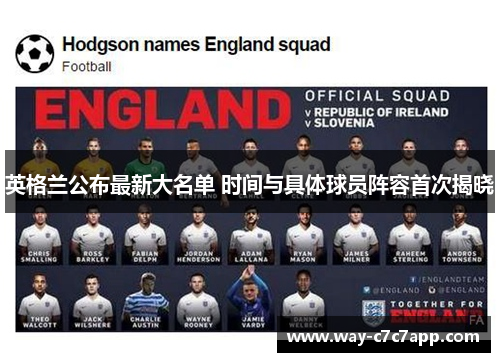 英格兰公布最新大名单 时间与具体球员阵容首次揭晓 英格兰公布最新大名单 时间与具体球员阵容首次揭晓