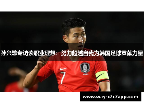 孙兴慜专访谈职业理想：努力超越自我为韩国足球贡献力量
